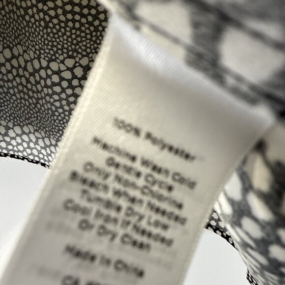 Talbots Women's Top Plus 3XP Black White Side Tie Long Sleeve Pullover Light - Picture 4 of 8